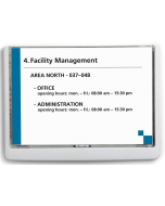 Photo Plaque de porte Blanc Click Sign - 210 x 148,5 mm DURABLE 4866-02