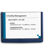 Photo Plaque de porte Bleu Click Sign - 210 x 148,5 mm DURABLE 4866-07