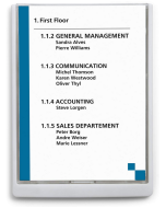 Photo Plaque de porte A4 Banc  Click Sign DURABLE 4867-02