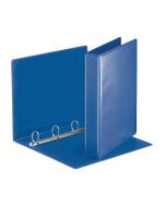 photo Classeur personnalisable avec 2 Pochettes - Bleu - 4 anneaux de 30 mm : ESSELTE