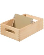 Photo Bac en bois pour fiches - Format A6 - Paysage - 900 fiches : HAN 506-0