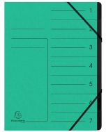 Photo Trieur 7 compartiments à élastiques - Vert EXACOMPTA Image