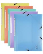 Photo Chemise à élastiques en PP - Assortiment EXACOMPTA Chromaline Pastel 