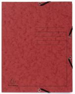 Photo Chemise imprimée à élastiques - 3 rabats - Rouge EXACOMPTA