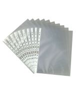 Photo Lot de 10 Pochettes perforées en PP - A4 - Incolore : HERLITZ 5814009