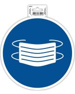 Photo Panneau adhésif - Masque obligatoire - Bleu EXACOMPTA