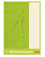 Photo Bloc de 25 feuilles de papier millimétré - 210 x 297 mm : HERLITZ 690404