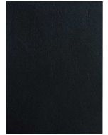 photo Plat de couverture pour reliure A4 - Carton Grain Cuir - Noir mat PAVO (8011124)