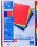 Photo Jeu de 10 intercalaires pour protège-documents amovibles EXACOMPTA Kreacover