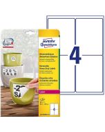 Photo Étiquette ultra résistante amovible 99,1 x 139 mm AVERY L4774REV-20