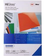 Photo Couvertures pour Reliure HiGloss - Carton - Bleu GBC