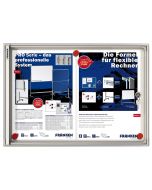 Vitrine d'intérieur plate - 8 feuilles A4 - 960 x 680 mm : FRANKEN X-traLine