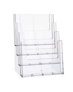 Photo Présentoir de table - 4 compartiments A4 - Transparent : HELIT H2352402