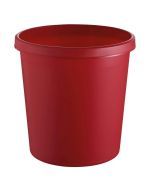 Photo Corbeille à papier à rebord 18 litres - Rouge : HELIT H6105825