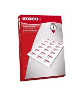 photo Étiquettes adhésives blanches - 30 x 36 mm : KORES