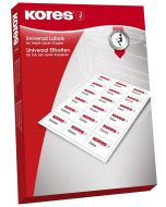 Photo Étiquettes super adhésives - 70 x 36 mm - Blanc KORES