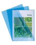 EXACOMPTA : Pochettes à coins A4 en pvc lisse - Bleu