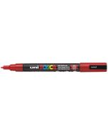 Marqueur Peinture Posca PC 3M - Pointe conique fine - Rouge UNI-BALL image