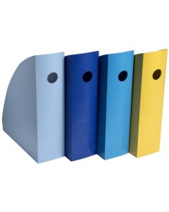 Porte-revues - Set de 4 - Mag Cube - A4 - Assortiment : EXACOMPTA Bee Blue image