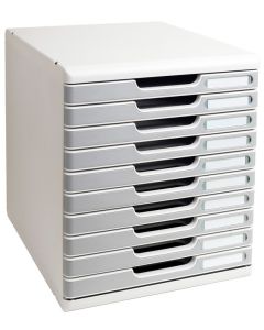 EXACOMPTA : Module de rangement 10 tiroirs - Modulo - Gris/granit 302041D