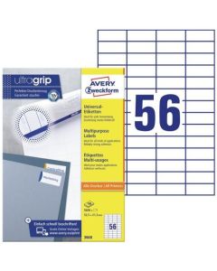 Photo Étiquettes adhésives ProNature 52,5 x 21,2 mm AVERY 3668 Lot de 5600