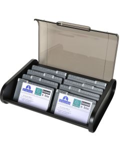 Boîte de classement à couvercle pour 400 cartes de Visites : EXACOMPTA photo