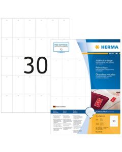 Etiquettes de prix imprimables et perforées - 35 x 59,4 mm - Blanc HERMA Lot de 3000