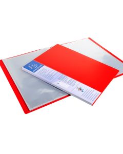 88205E Protège-documents de 40 vues - Rouge EXACOMPTA Ouvert
