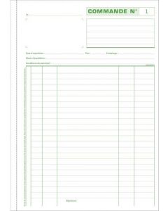 BON DE COMMANDE Carnet Tripli 297 x 210 mm 13107E Exacompta