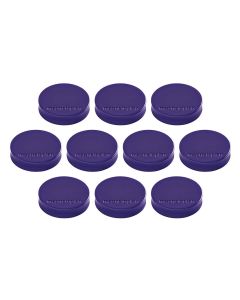 Photo Lot de 10 Aimants ronds Ergo - 30 mm - Violet : MAGNETOPLAN 1664011