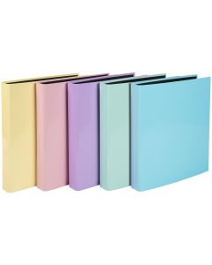 Photo Classeur rigide à 2 anneaux en D - Dos 40 mm - Assortiment EXACOMPTA Aquarel Image