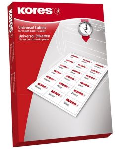 Photo Étiquettes super adhésives - 105 x 48 mm - Blanc KORES