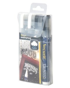 Feutre à craie liquide Waterproof 2 - 6 mm - Noir et Blanc : SECURIT Lot de 4 Image