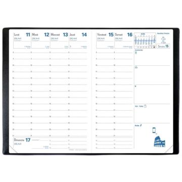 Agenda de poche 2025 Semainier - Affaires - 100 x 150 mm QUO VADIS intérieur