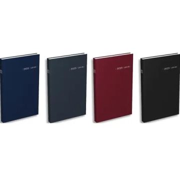 Agenda Journalier 2025 - Ligne - 140 x 220 mm - Assortiment : LECAS Carré Travers 2025