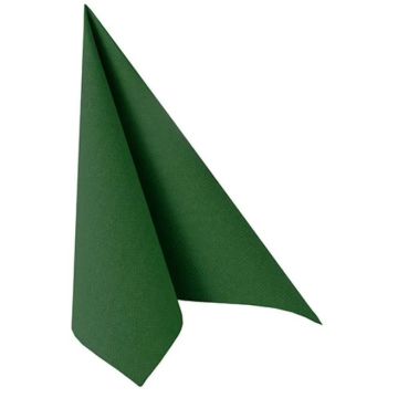 Lot de 50 Serviettes en papier - Vert foncé - 400 x 400 mm PAPSTAR ROYAL Collection  image