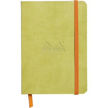 Carnet souple RHODIARAMA pages lignées A6 - Vert anis : RHODIA 117306C