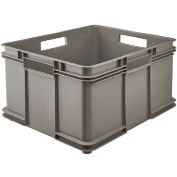 Bac de rangement Euro-Box XXL - 54 litres - Gris pierre : KEEEPER Bruno