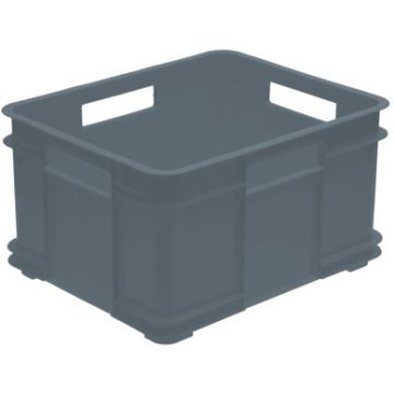 Bac de rangement Euro-Box XL - 28 litres - Gris : KEEEPER Bruno