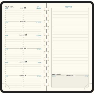 Agenda Semainier de poche 2024 spiralé 175 x 90 mm EXACOMPTA