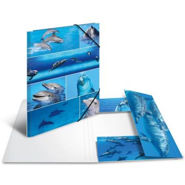 Chemise à rabats A3 - Motifs Dauphins HERMA