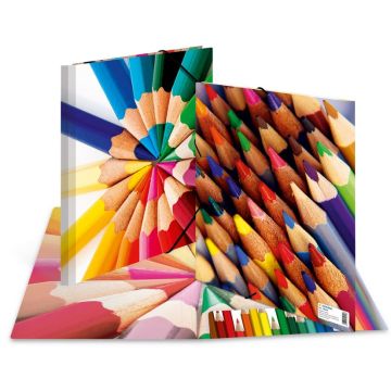 Chemise à élastiques A4 - Motif Crayons : HERMA image