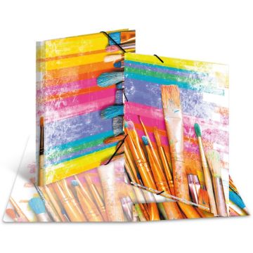 Chemise à élastiques A4 - Motif Pinceaux Design : HERMA image