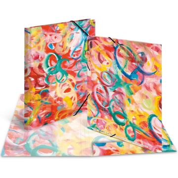 Chemise à élastiques A4 - Motif Peinture Design : HERMA image