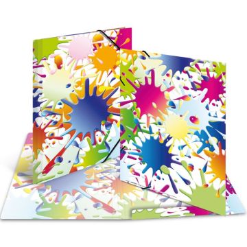 Chemise à élastiques A3 - Motif Tâches de couleurs Design : HERMA image