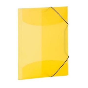 Chemise à élastiques A3 en PP translucide - Jaune HERMA photo