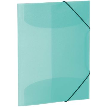 Chemise à élastiques A4 en PP translucide - Turquoise : HERMA Visuel