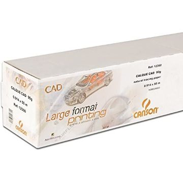 Rouleau de papier pour Traceur - Papier calque CAD - 914 mm x 50 m : CANSON Exemple