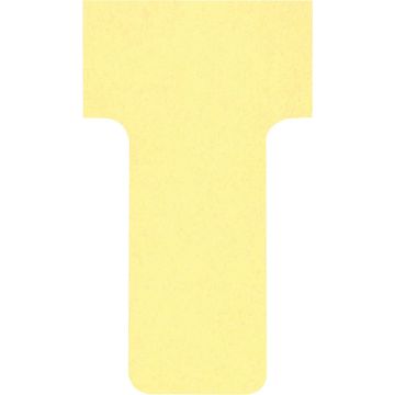 Fiches T - Indice 1 / 28 mm - Jaune : NOBO Lot de 100 Visuel