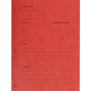 Modele Dossier de plaidoirie Avocat Exacompta - Rouge Avocat Exacompta 220105E